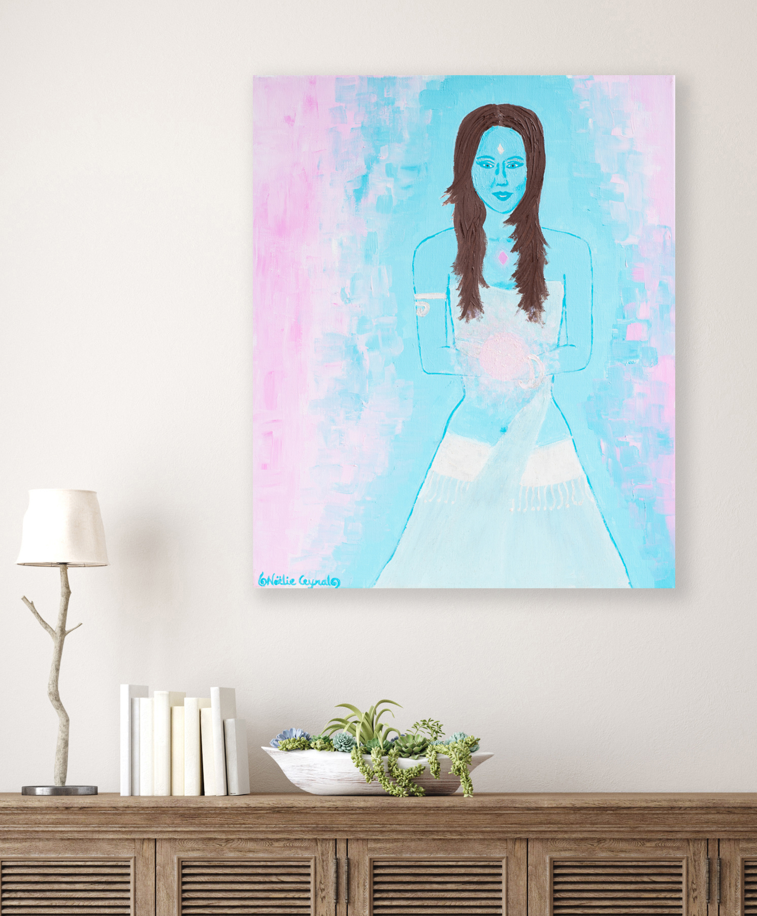 blue_priestess_with_healing_by_noelie_ceyral_with_wooden_buffet