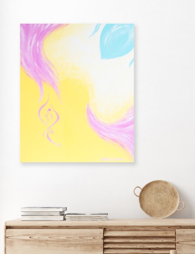 taking_you_with_me_by_contemporary_artist_noelie_ceyral__with_wooden_buffet