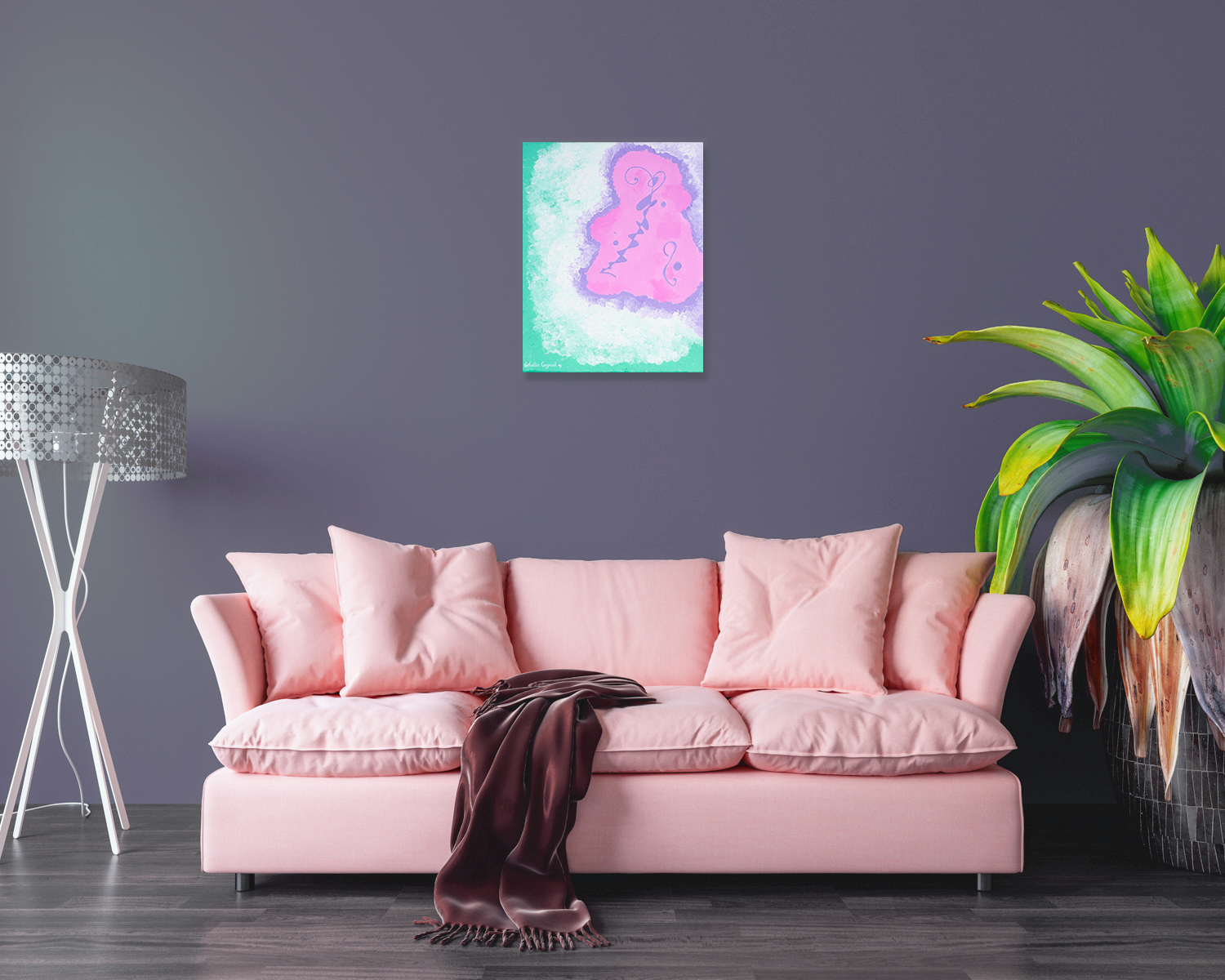 tantric_lovers_key_by_noelie_ceyral_with_pink_sofa_purple_background