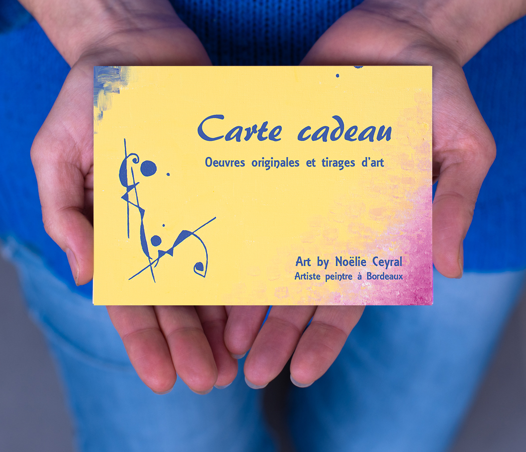 Gift card to offer an original artwork or a fine art print - choose the exact amount