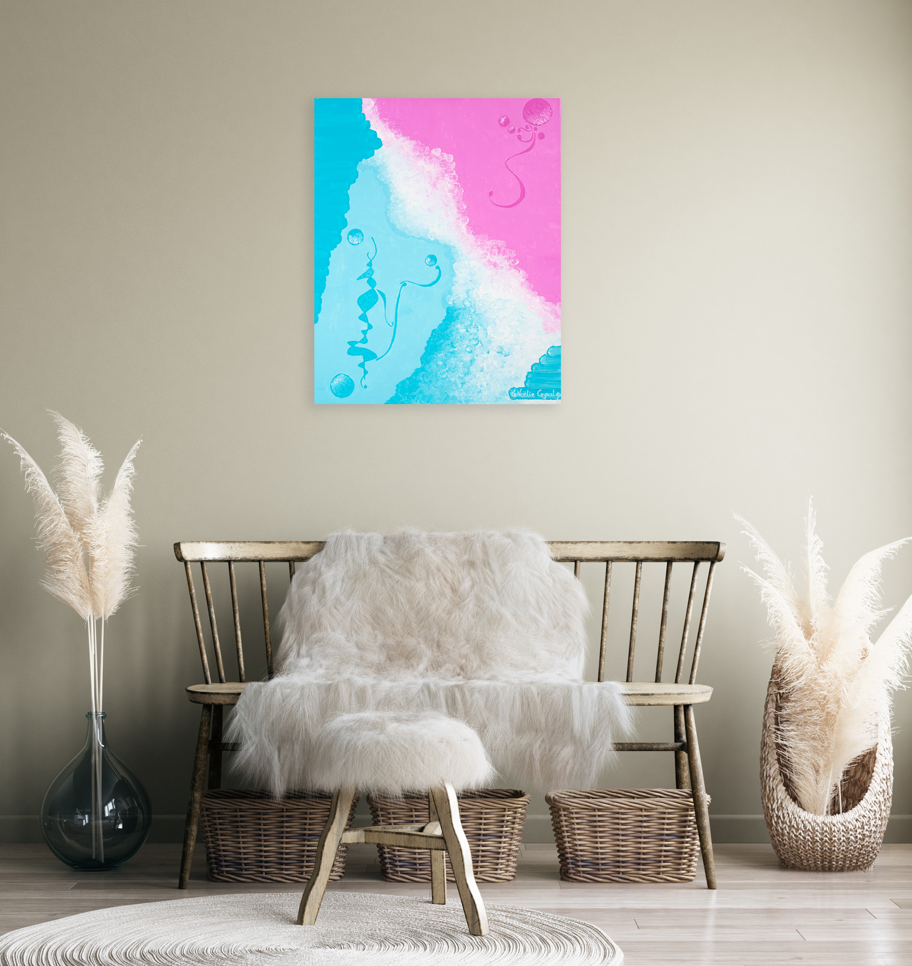 dreaming_and_envisioning_by_contemporary_artist_noelie_ceyral_-_with_little_bench_with_fur